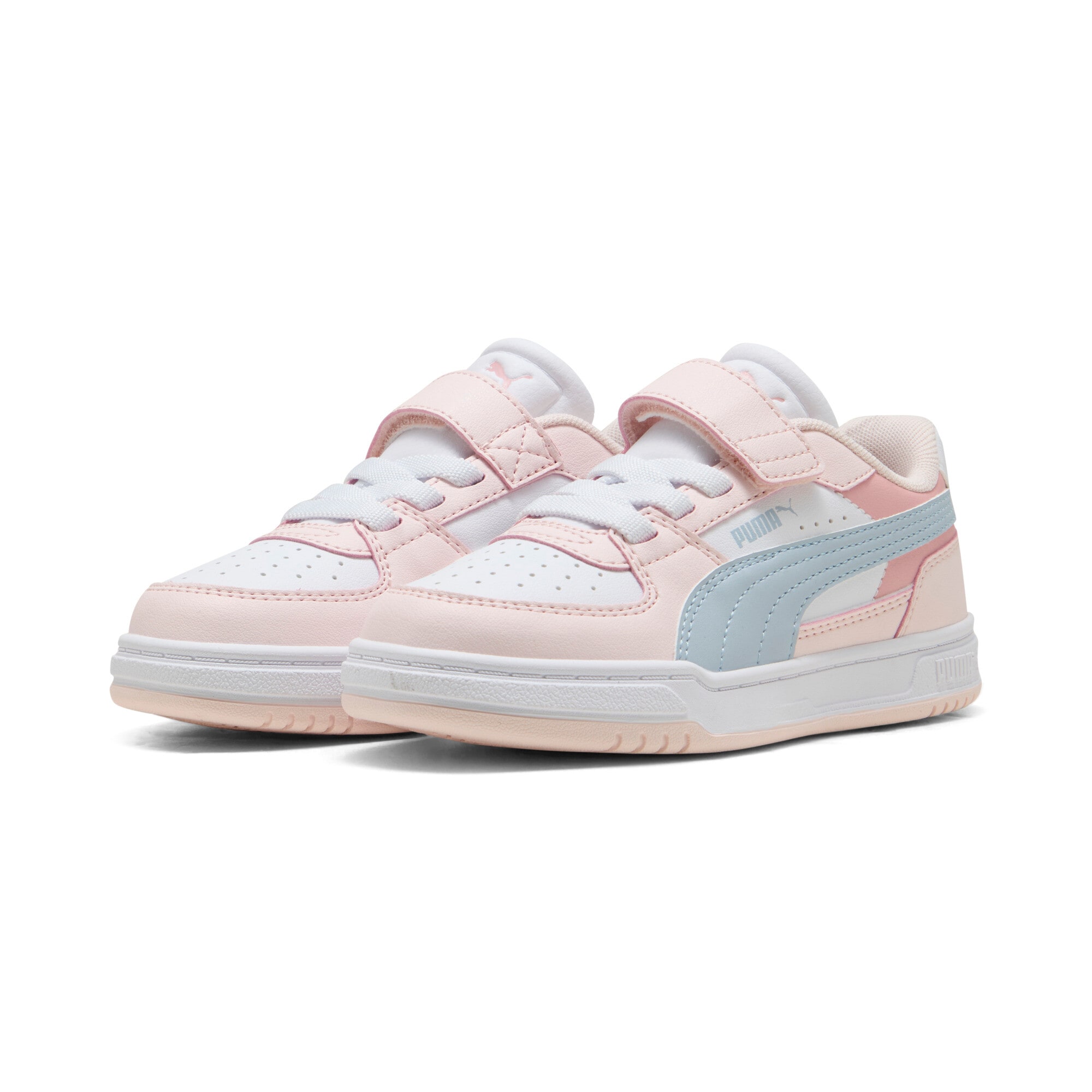 Sneaker PUMA "CAVEN III BLOCK AC+ PS", Damen, Gr. 32, jasmine flower, lucite, puma weiß, Synthetik, unifarben, Schuhe Sneaker