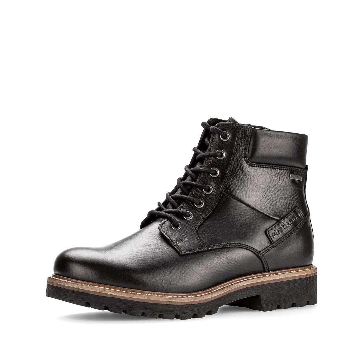 Stiefel GABOR "Gabor Boot Glattleder", Herren, Gr. 44, schwarz, Schuhe Stiefel