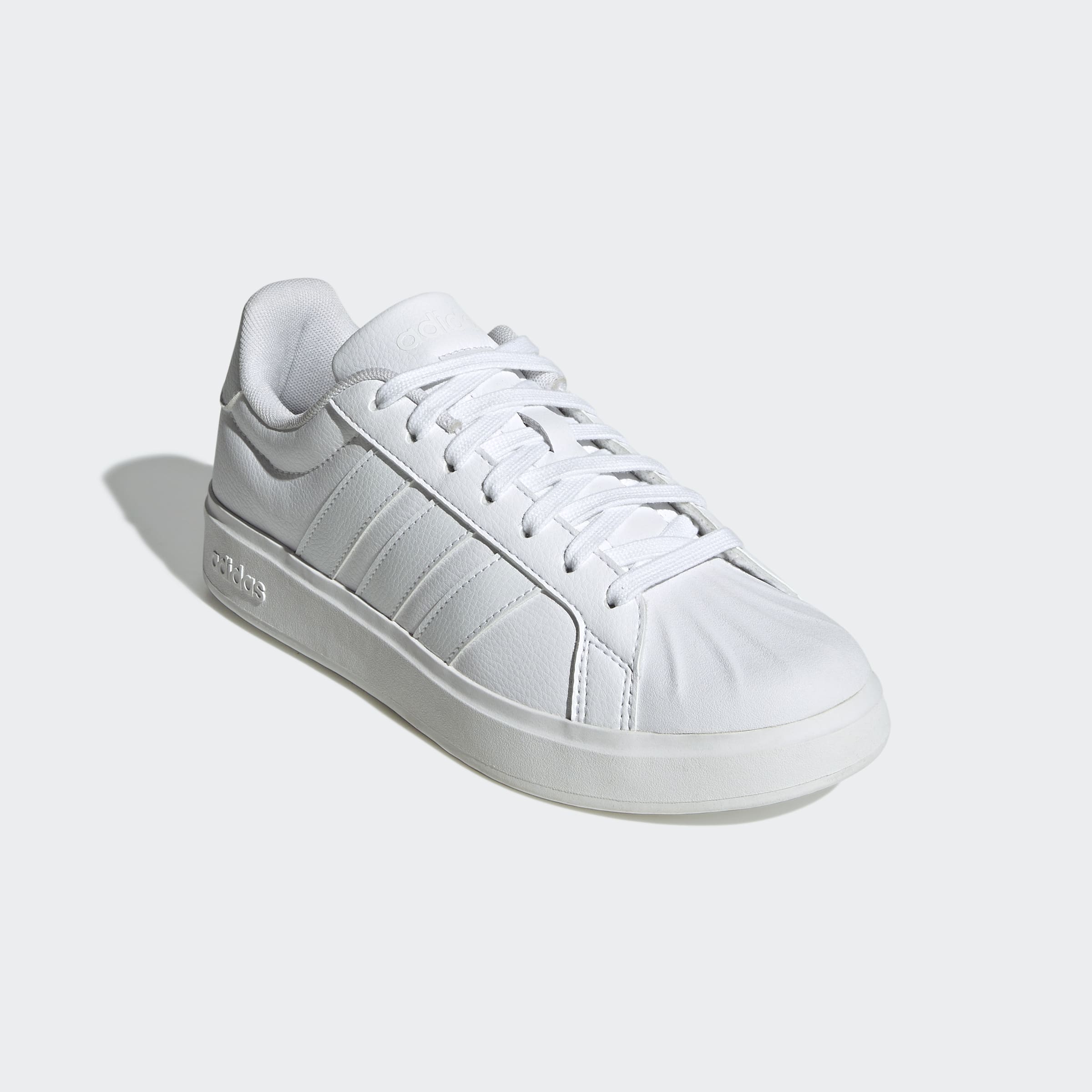 Sneaker ADIDAS SPORTSWEAR "STREETTALK", Damen, Gr. 38,5, ftwwht, ftwwht, cweiß, Synthetik, Schuhe Sneaker, inspiriert vom Design des adidas Superstar