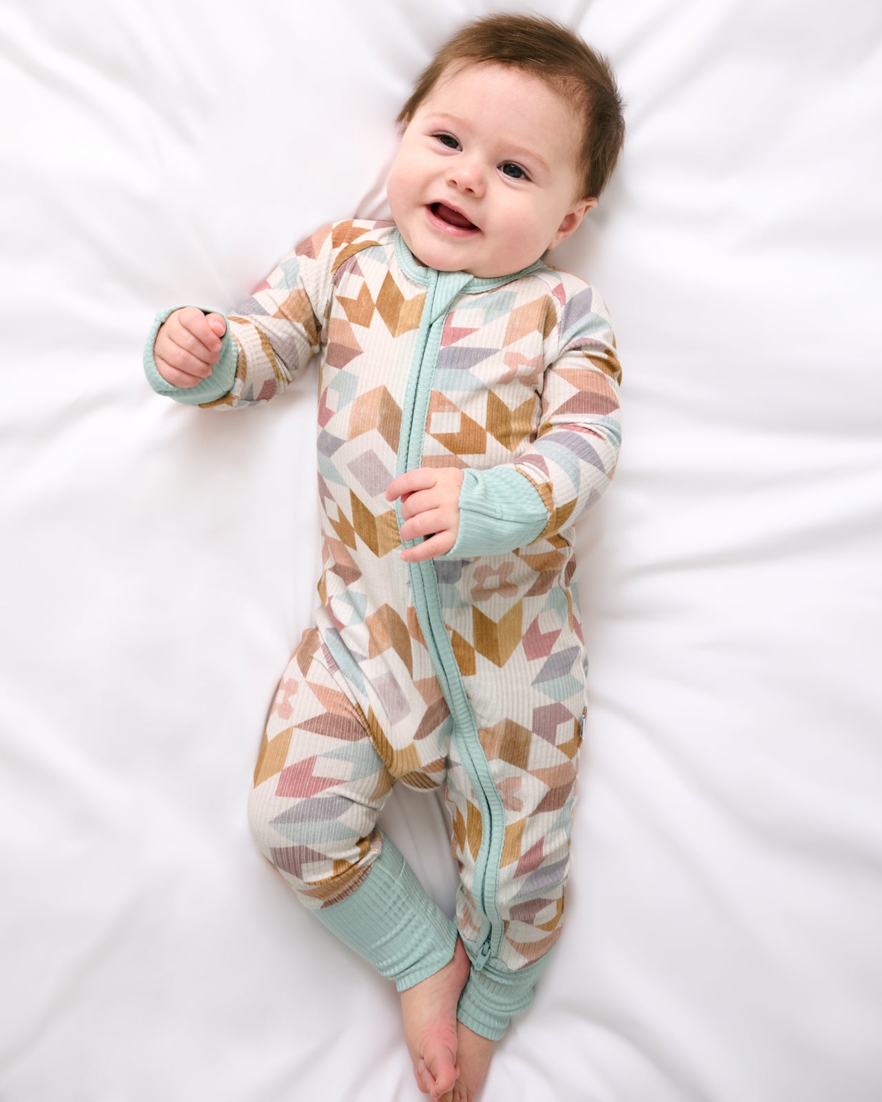 Kaleidoscope Dreams Ribbed Zippy - 18-24 months