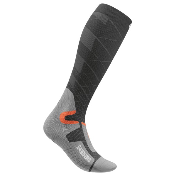 Bauerfeind Sports - Ski Performance Compression Socks - Kompressionssocken 42-45 - M: 38-44 cm | EU 42-45 grau