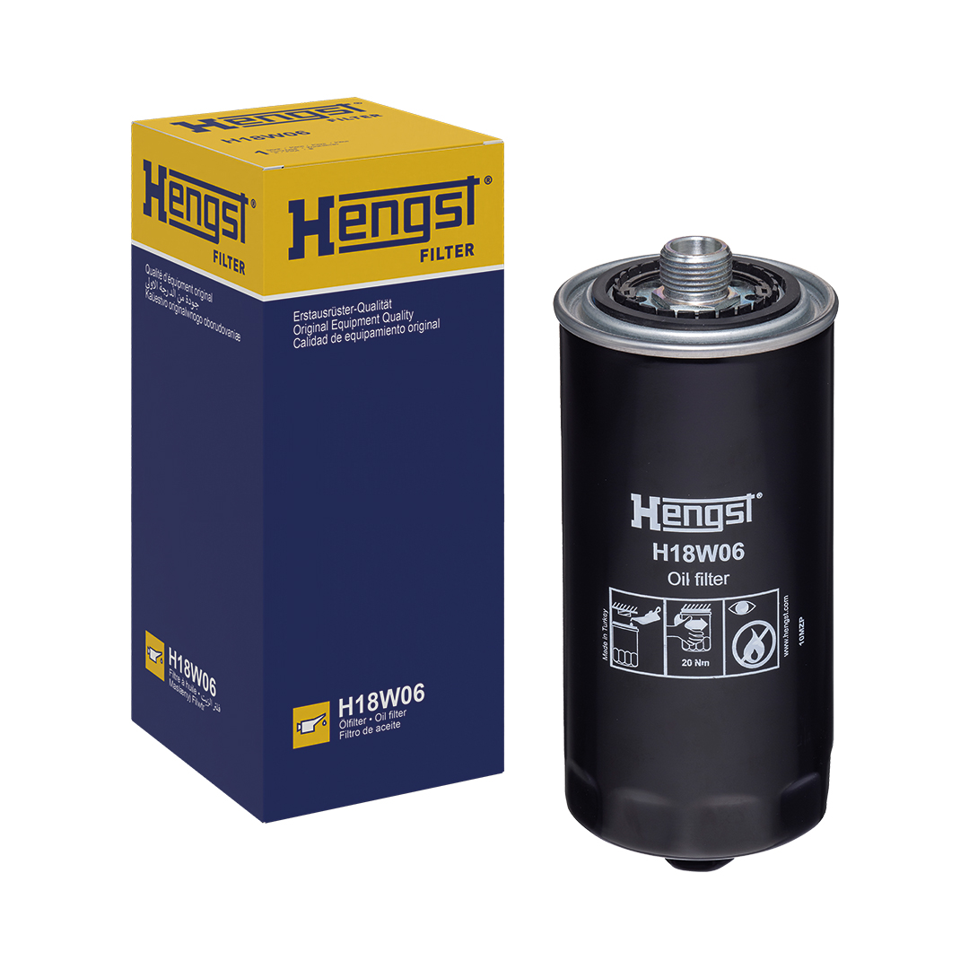 HENGST FILTER Ölfilter H18W06 Universal 95mm für MWM 6.0541.29.7.0056 12153235 Image