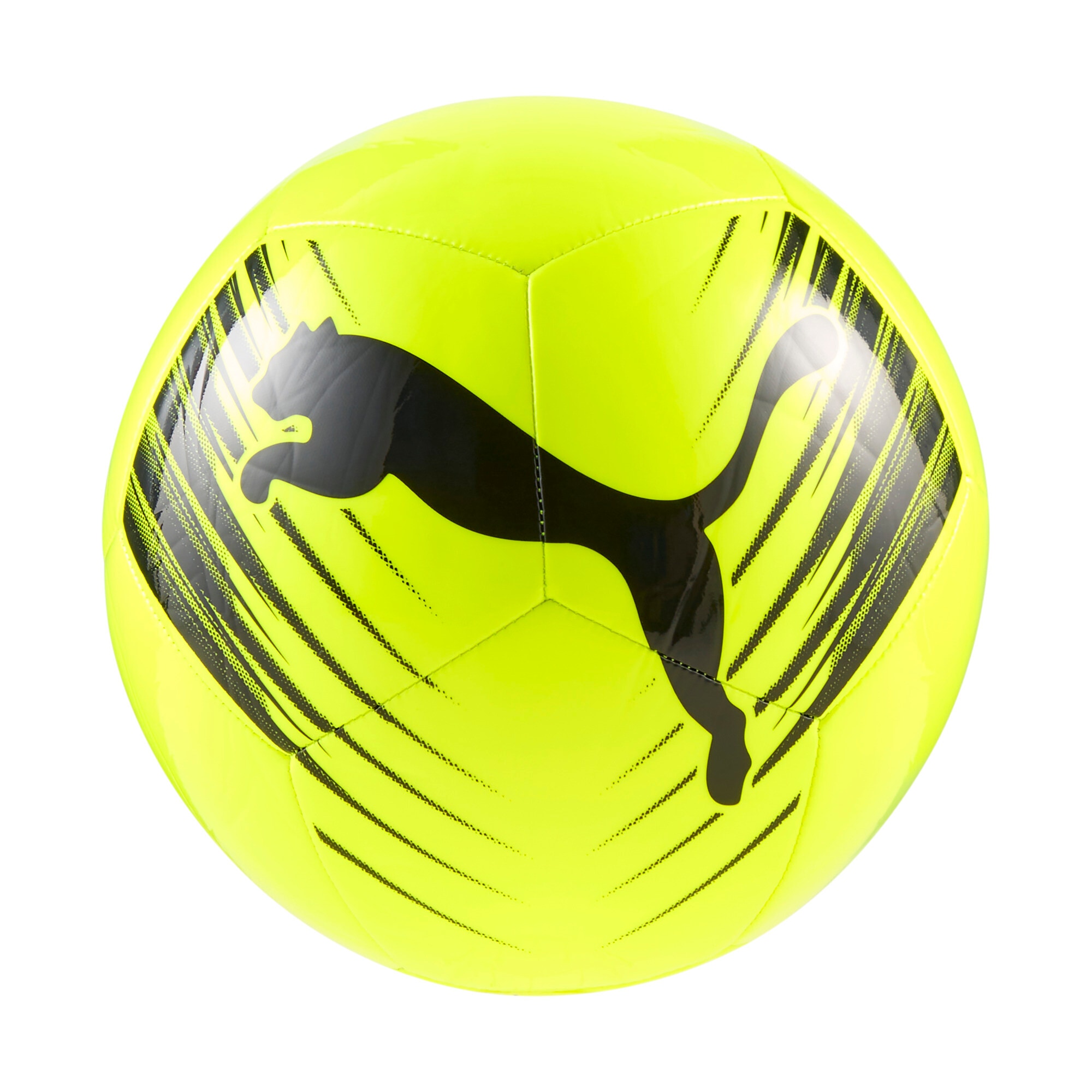Fußball PUMA "ATTACANTO GRAPHIC BALL" Gr. 5, gelb alert, puma schwarz, Bälle, Kinder, 5, bedruckt, für Erwachsene, für Training und Spiel, sportlicher Stil