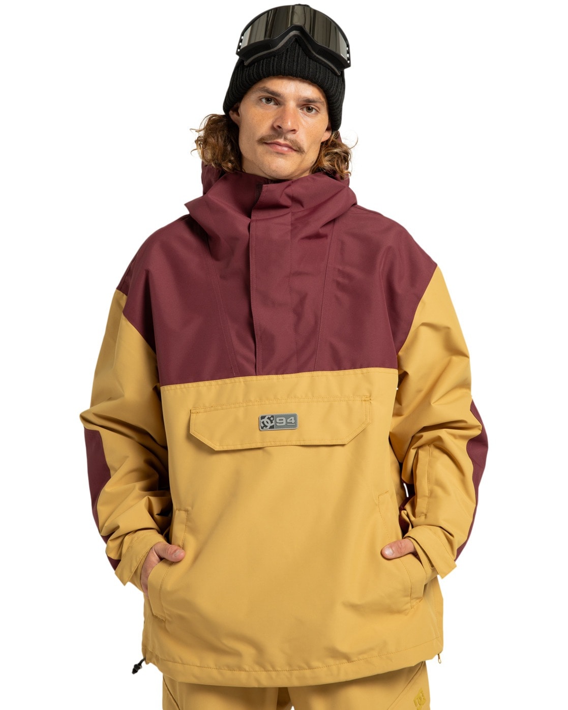 Anorak DC SHOES "DC-43 10K", Herren, Gr. S, mustard gold, Obermaterial: 100% Polyester;, Jacken