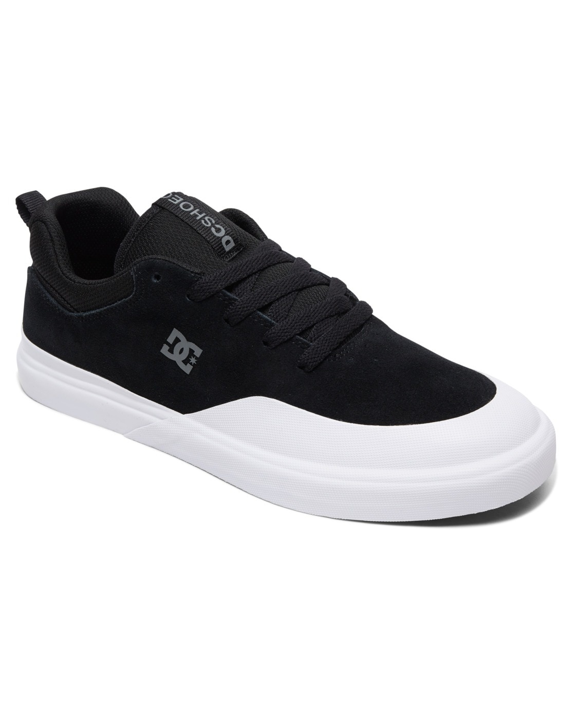 Skateschuh DC SHOES "Infinite S", Herren, Gr. 10 (43), schwarz-weiß (schwarz, weiß), SuperSuede™-Obermaterial für extra Haltbarkeit und gleichzeitig Geschmeidigkeit und Komfort Zehenschutzkappe aus Gummi für einen Skateschuh, der länger hält...