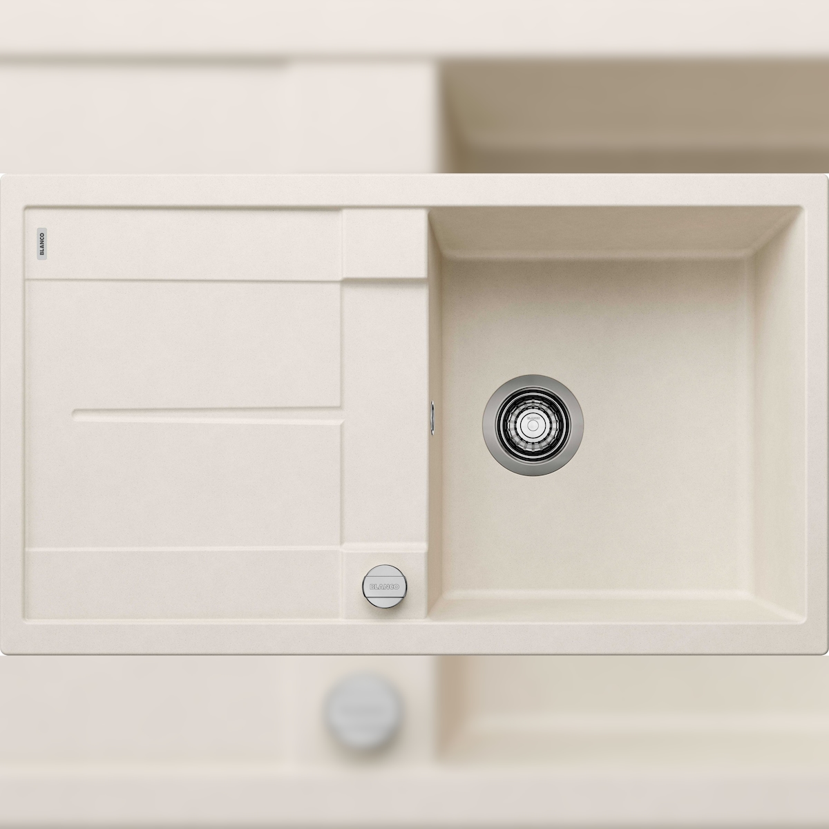 BLANCO GmbH + Co KG BLANCO METRA 5 S Einbauspüle SILGRANIT softweiß ab 50 cm Excenter Image