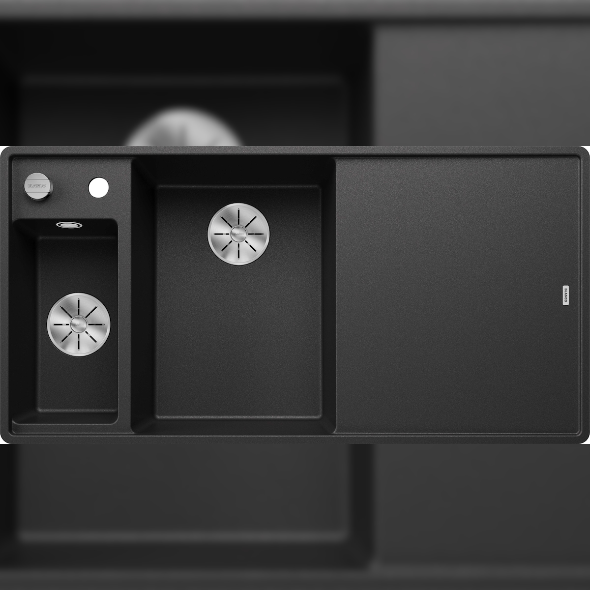 BLANCO GmbH + Co KG BLANCO AXIA III 6 S-F Einbauspüle SILGRANIT anthrazit ab 60 cm mit Brett Image