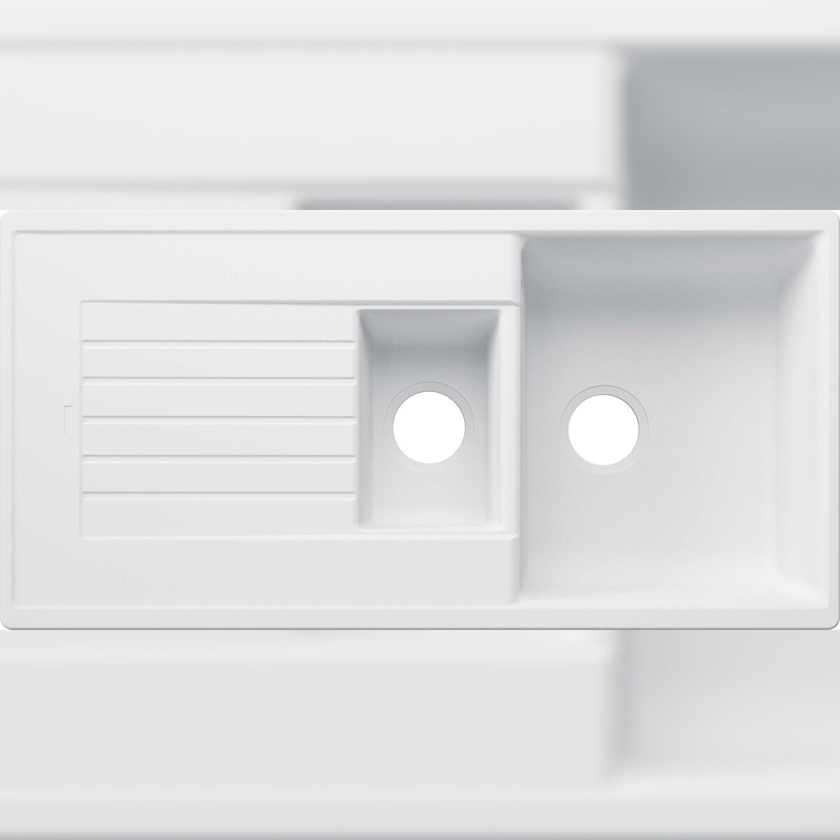 BLANCO GmbH + Co KG BLANCO ZIA 6 S Einbauspüle SILGRANIT softweiß ab 60 cm Excenter Image
