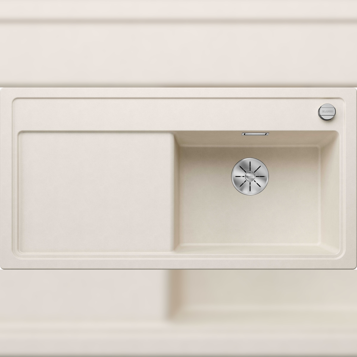 BLANCO GmbH + Co KG BLANCO ZENAR XL 6 S Einbauspüle SILGRANIT softweiß ab 60 cm Excenter