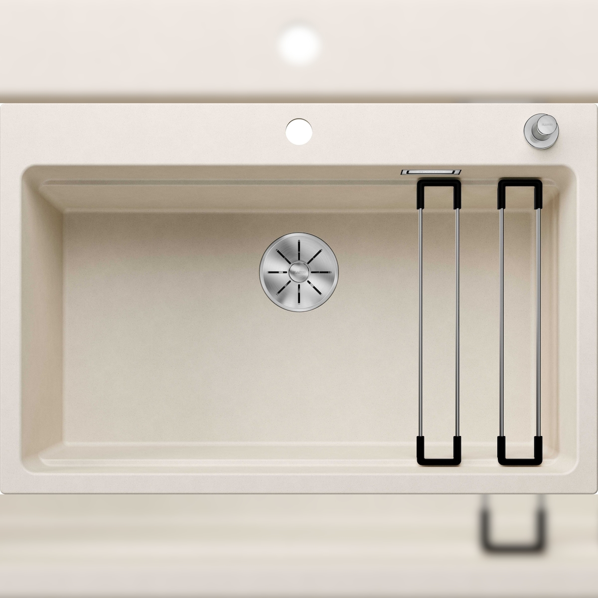 BLANCO GmbH + Co KG BLANCO ETAGON 8 Einbauspüle SILGRANIT softweiß ab 80 cm Excenter