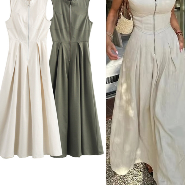 Elegant Party Dresses For Women, New Midi Dresses, Sleeveless Bodycon Dress Summer army Green l