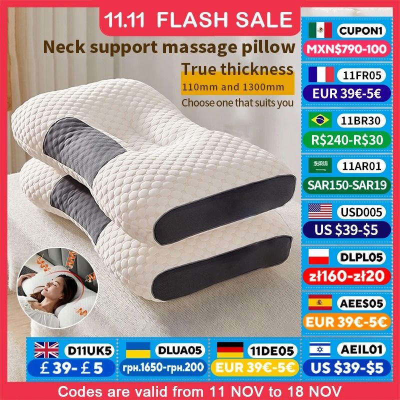 Cervical Orthopedic Soybean Fiber SPA Pillow 48 X 74 X 6 Cm