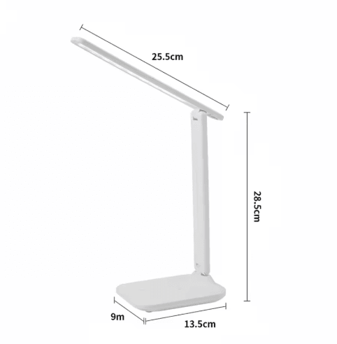 USB Foldable Table Lamp Dimmable Study And Bedside Reading Light For Students big Plug in 3color