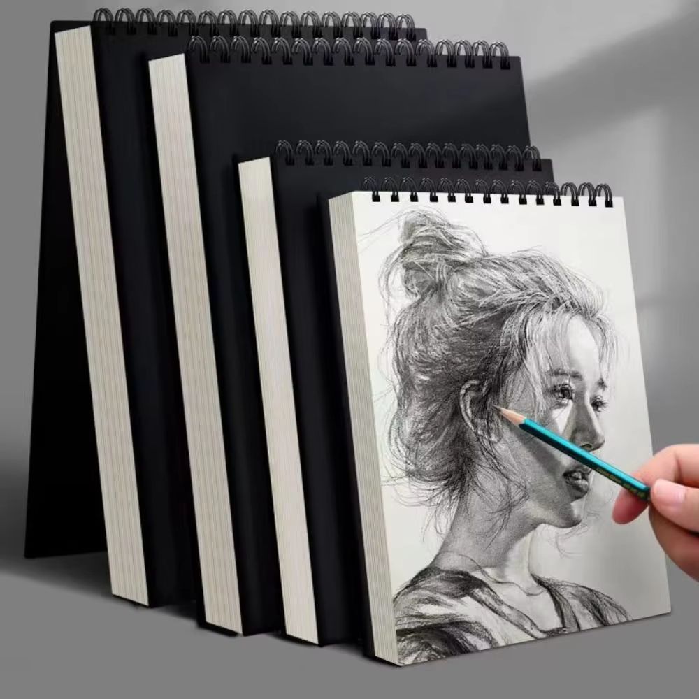30 Sheet Spiral Bound Sketchbook Acid Free Thick Drawing Paper Pad (A4, A5, A6; 8K 16K Options) For Sketching And Oil Pa a5
