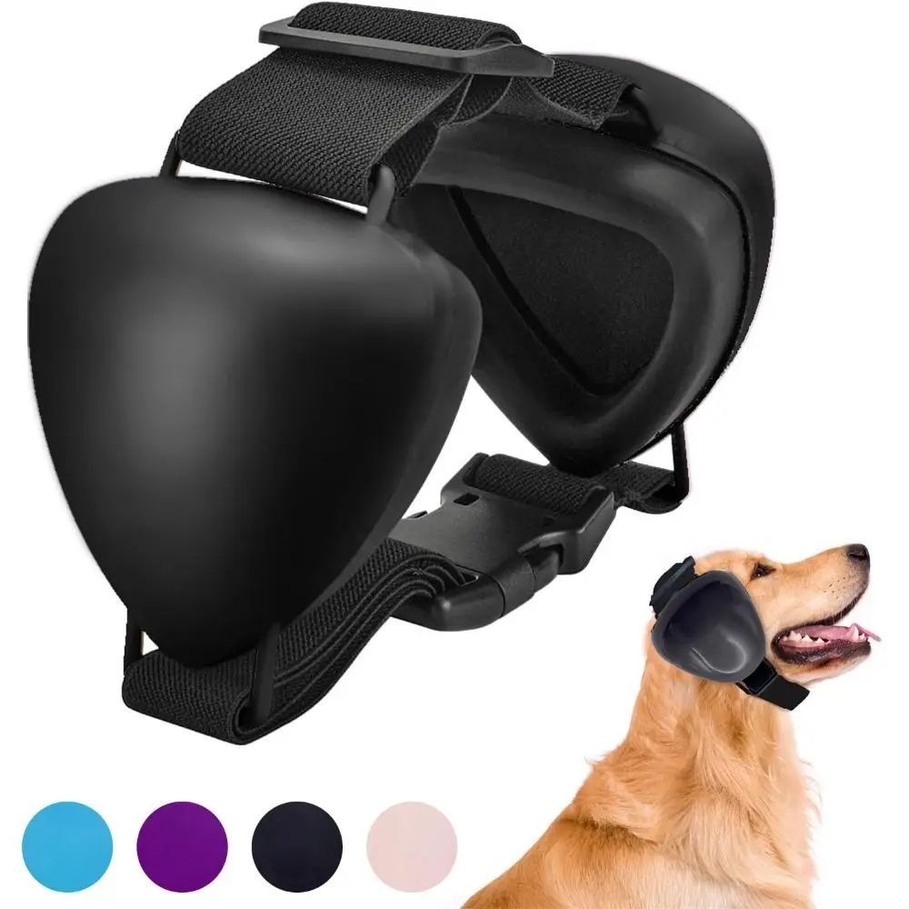29dB NRR Dog Ear Muffs Noise Protection, Adjustable Pet Hearing Protector For Fireworks, Grooming, Travel, Vet Visits s Black