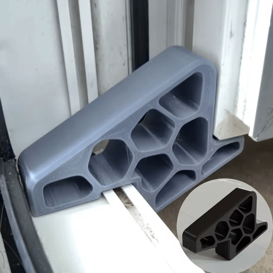 Heavy Duty Anti Slip Door Stopper Wedge Indoor Rubber Door Blocker grey
