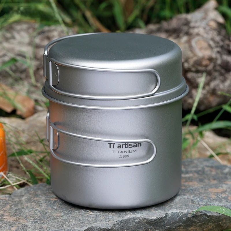 Professional Ultralight Titanium Multi Size Nesting Cookware System expedition 1600 s