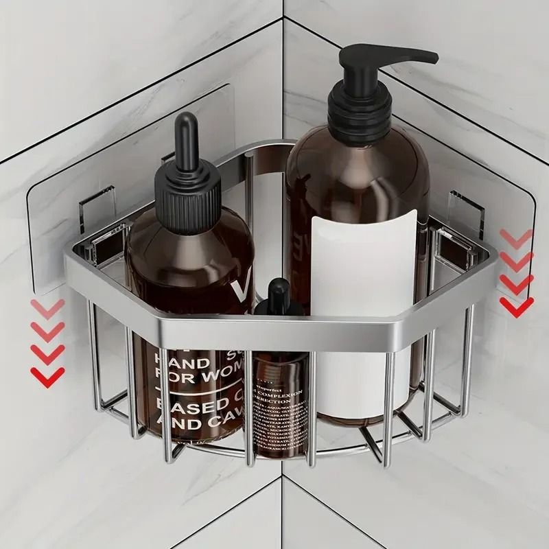 Stainless Steel Faucet Drain Rack Rust Resistant Kitchen & Bathroom Sink Organizer black