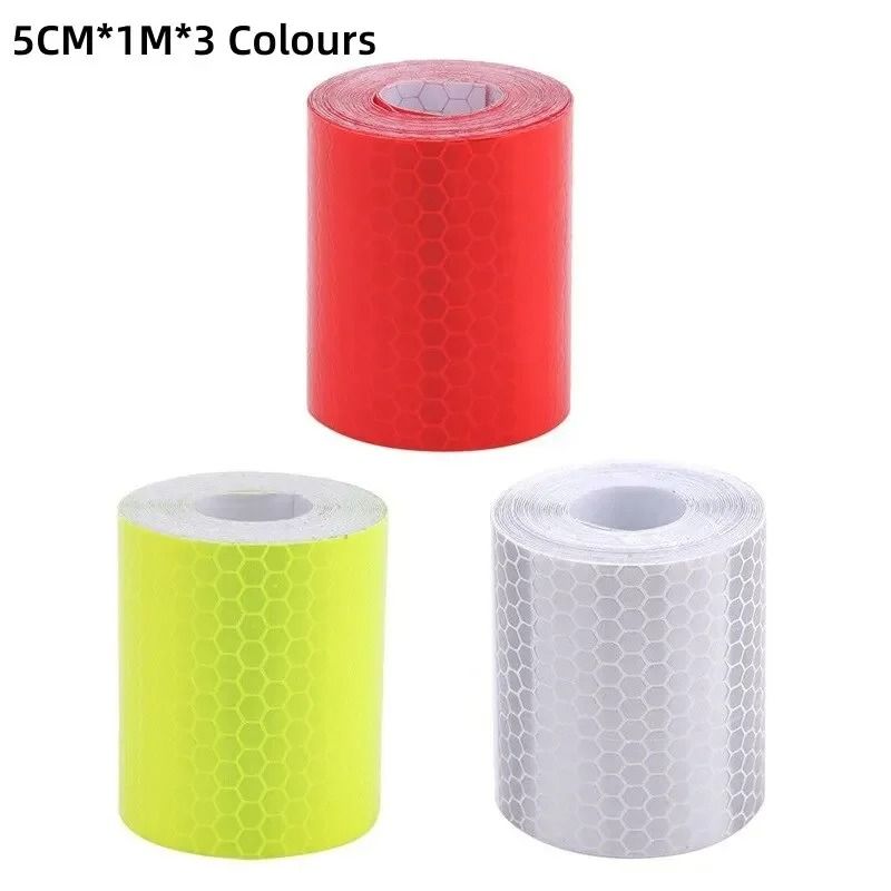 3 PCS Reflective Warning Tape Car Safety Sticker High Visibility Strip 3 PCS Reflective Warning Tape Car Safety Sticker High Visibility Strip