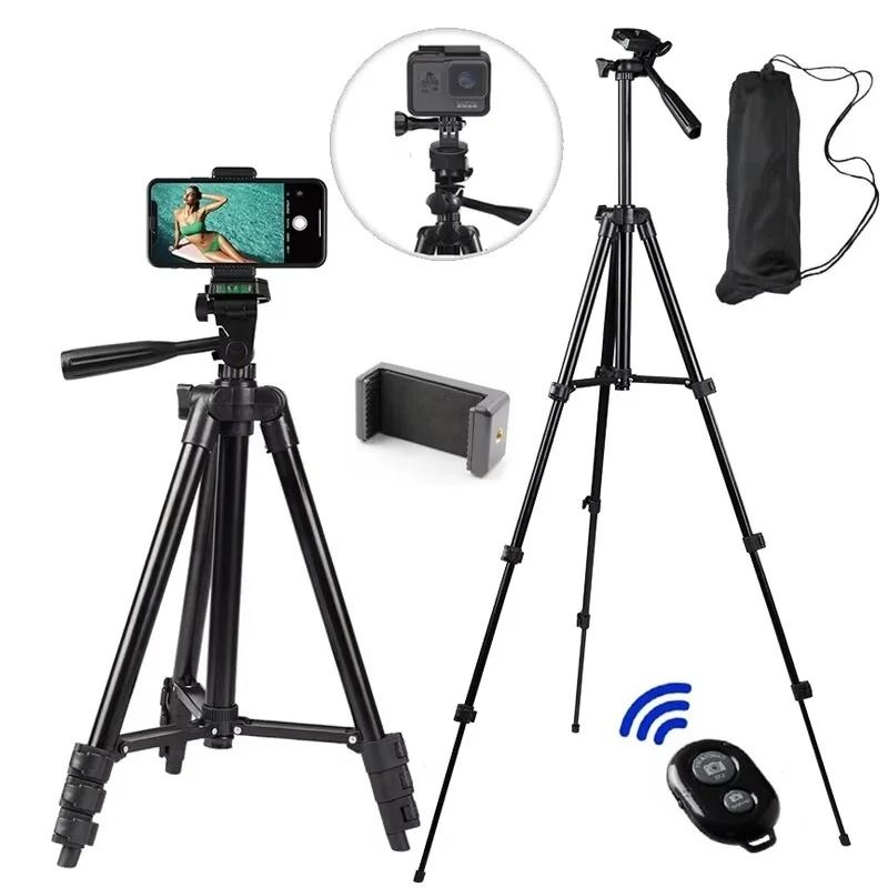 Phone Live Tripod Universal Camera Flexible Tripod Stand Phone Holder Lightweight Photography Accessories silver
