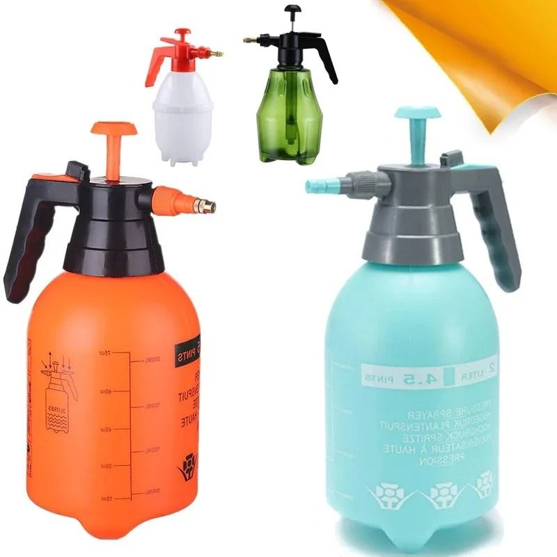 Pressure Spray Bottle Manual Pump Car Wash And Garden Sprayer green | 1.5 Liters
