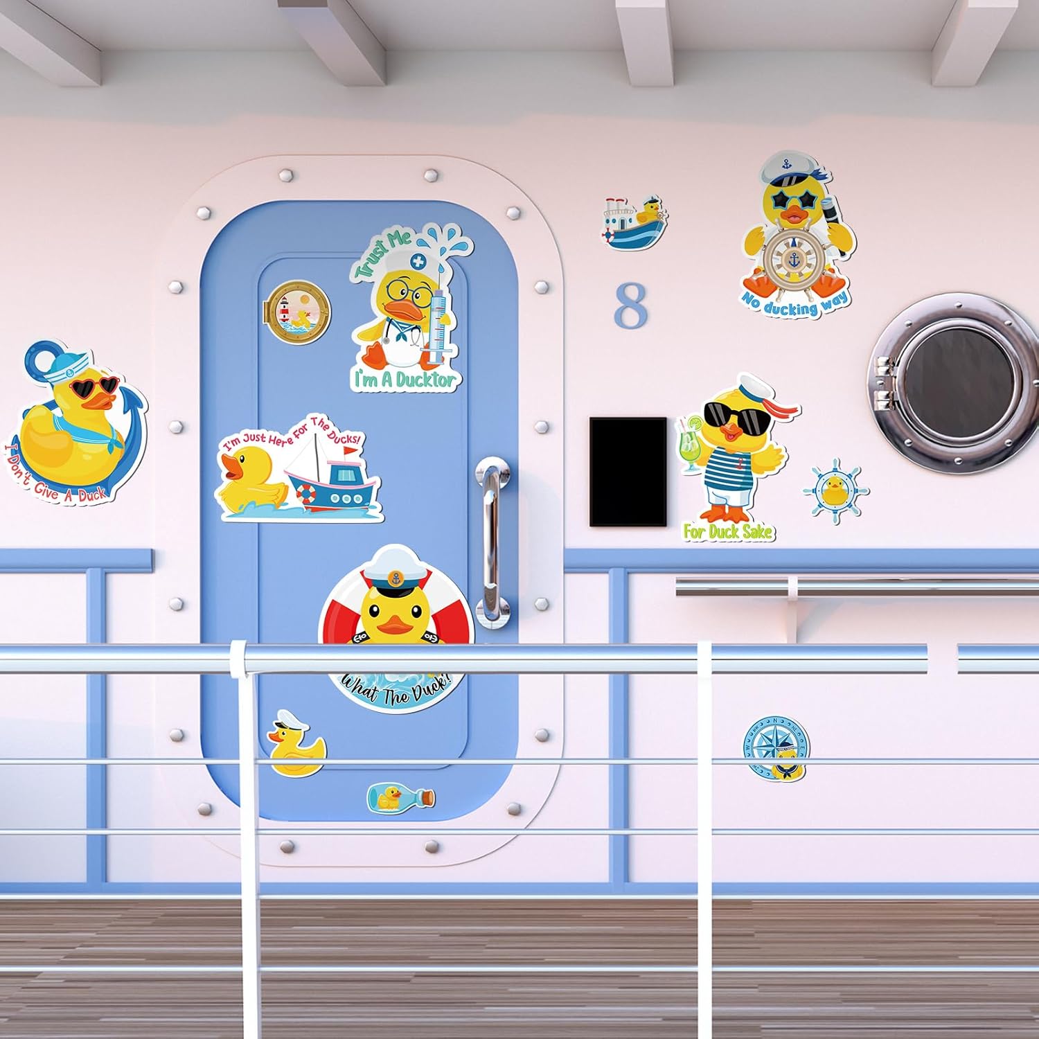 Waterproof Duck Mag, Duck Magnets For Cruise Door, Funny Summer Duck Fridge Magnets, Decoration Duck Cruise Waterproof Duck Mag, Duck Magnets For Cruise Door, Funny Summer Duck Fridge Magnets, Decoration Duck Cruise