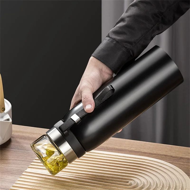 Large Capacity 304 Stainless Steel Tea Infuser Vacuum Flask sliver Tea Infuser 750ml