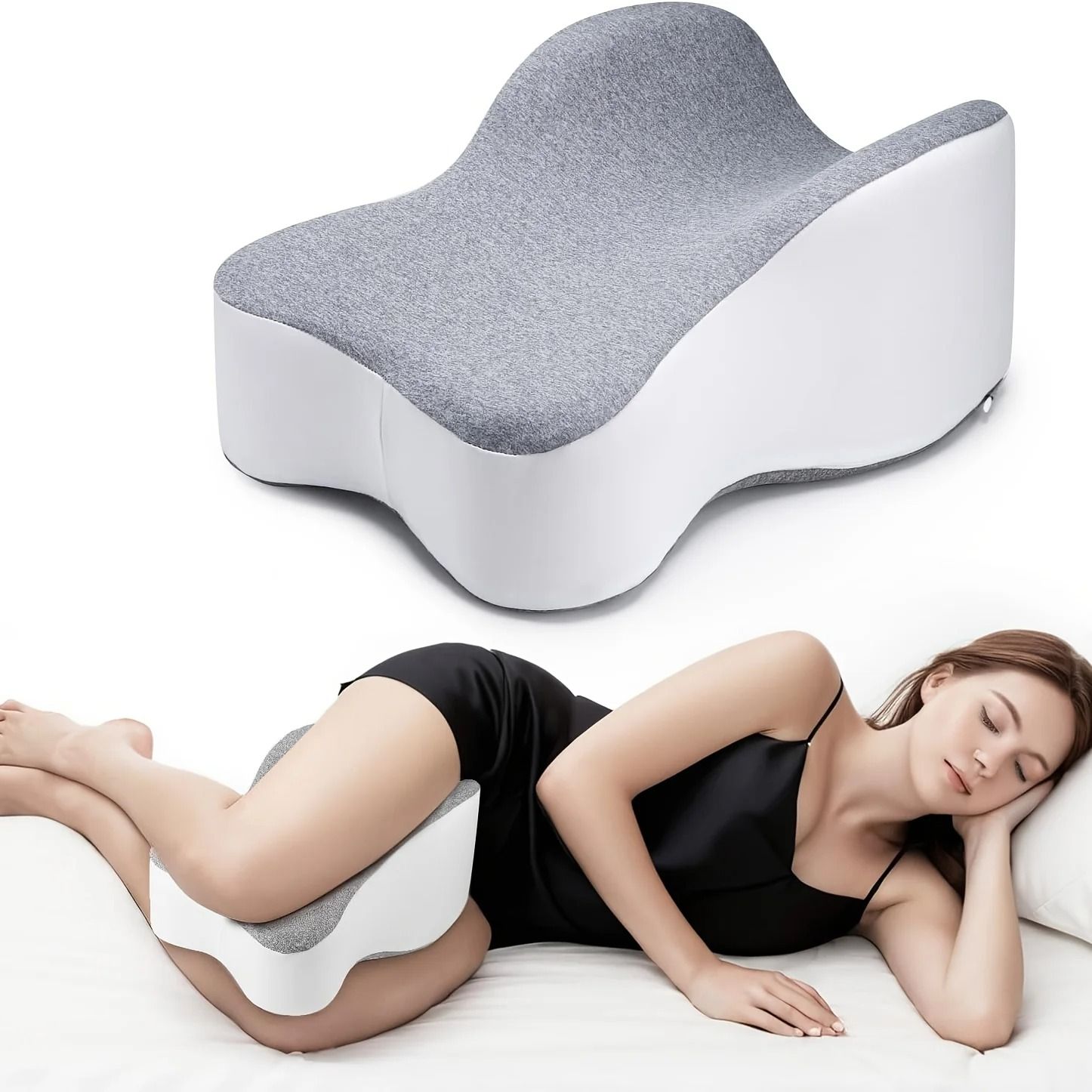 Memory Foam Large Leg & Knee Pillow For Side Sleeping Memory Foam Large Leg & Knee Pillow For Side Sleeping