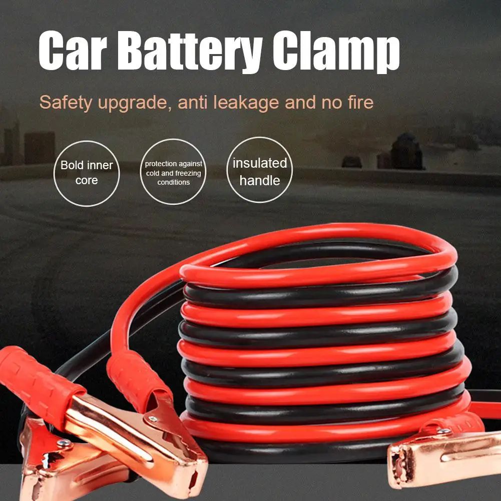 71 Inches Heavy Duty Jumper Cables Kit With Battery Booster Clamps | Car Emergency Power Start Cable For SUV Van RV Auto 71 Inches