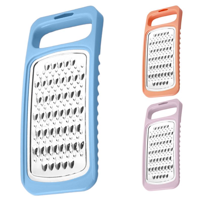 Stainless Steel Household Grater, Handheld Cheese Grater For Fruits, Potatoes, Radishes And Vegetables orange