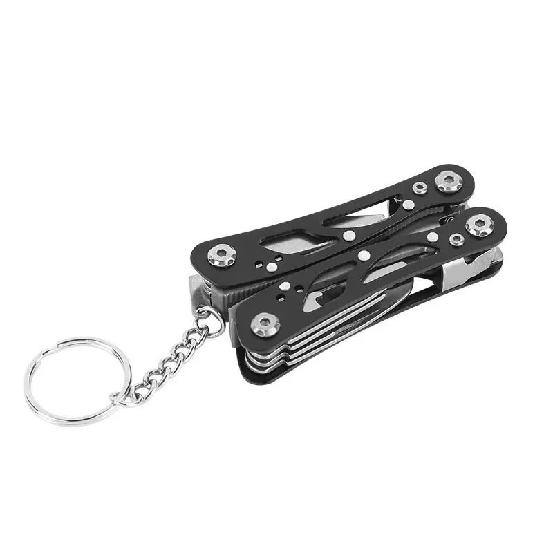Compact Multi Function Folding Survival Pliers black