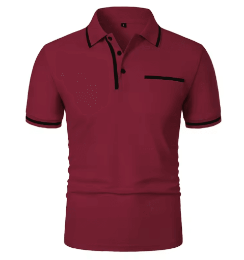 Mens Short Sleeve Polo Shirt Breathable Loose Fit Casual Summer Top With Pocket dark Gray xxxl