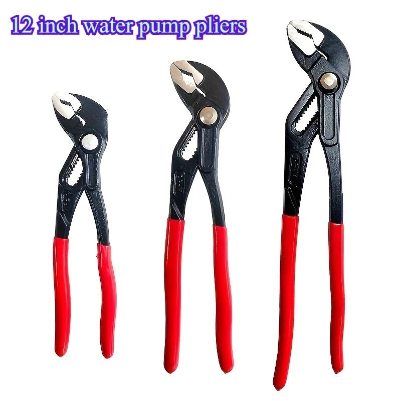 High Quality Quick Adjustable Water Pipe Pliers Household Use 12 Inch Multifunctional Soft Grip Water Pump Pliers High Quality Quick Adjustable Water Pipe Pliers Household Use 12 Inch Multifunctional Soft Grip Water Pump Pliers