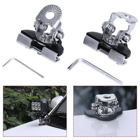 Universal Pillar Hood LED Work Light Bar Mount Bracket Clamp, Durable Stainless Steel, Offroad Clamp Holder For Vehicles Universal Pillar Hood LED Work Light Bar Mount Bracket Clamp, Durable Stainless Steel, Offroad Clamp Holder For Vehicles