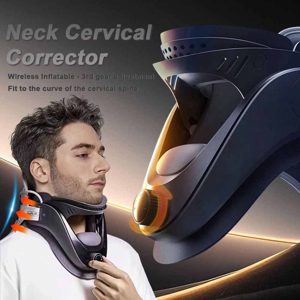 Inflatable Cervical Traction Device And Posture Corrector neck Brace