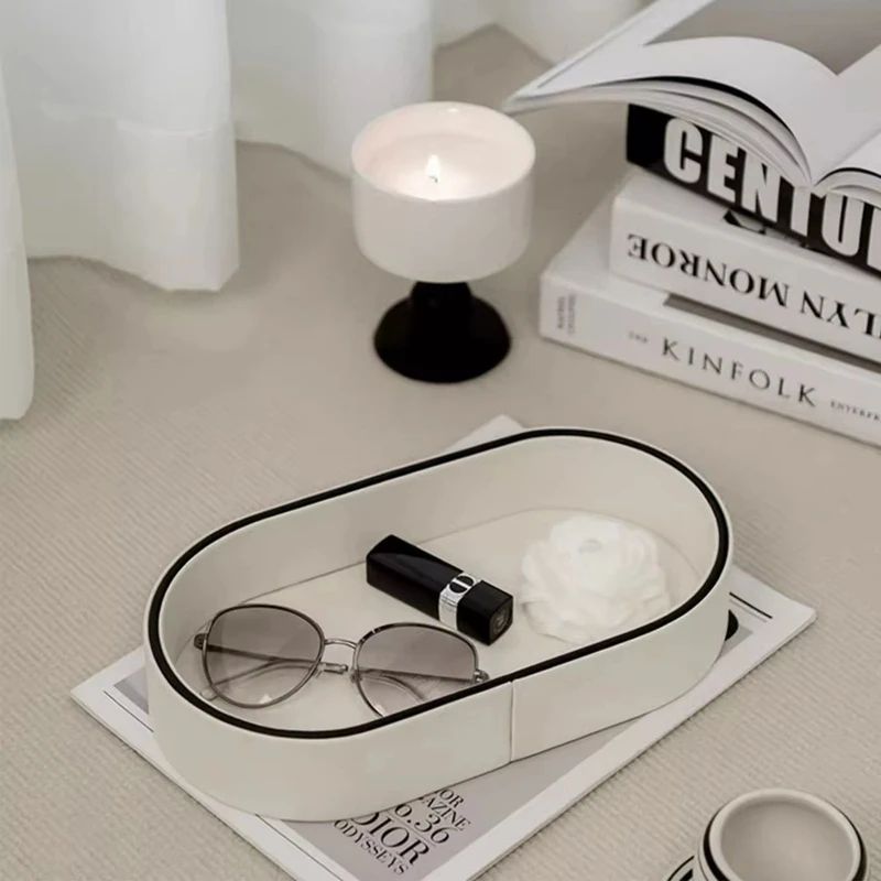 Elegant Nordic Desktop & Jewelry Organizer Tray Stylish Storage For Cosmetics, Keys & Sundries a