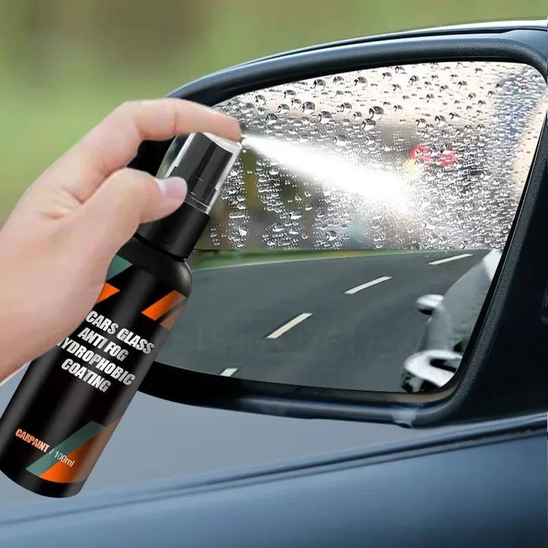 Nano Hydrophobic Car Glass Spray Anti Rain Water Repellent & Oil Film Remover 100ml (3.38 Fl Oz)