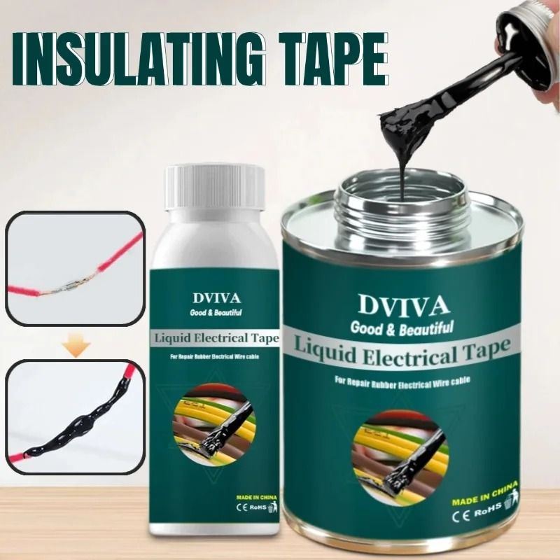 Professional Liquid Electrical Tape & Insulation Sealant 50ml Black