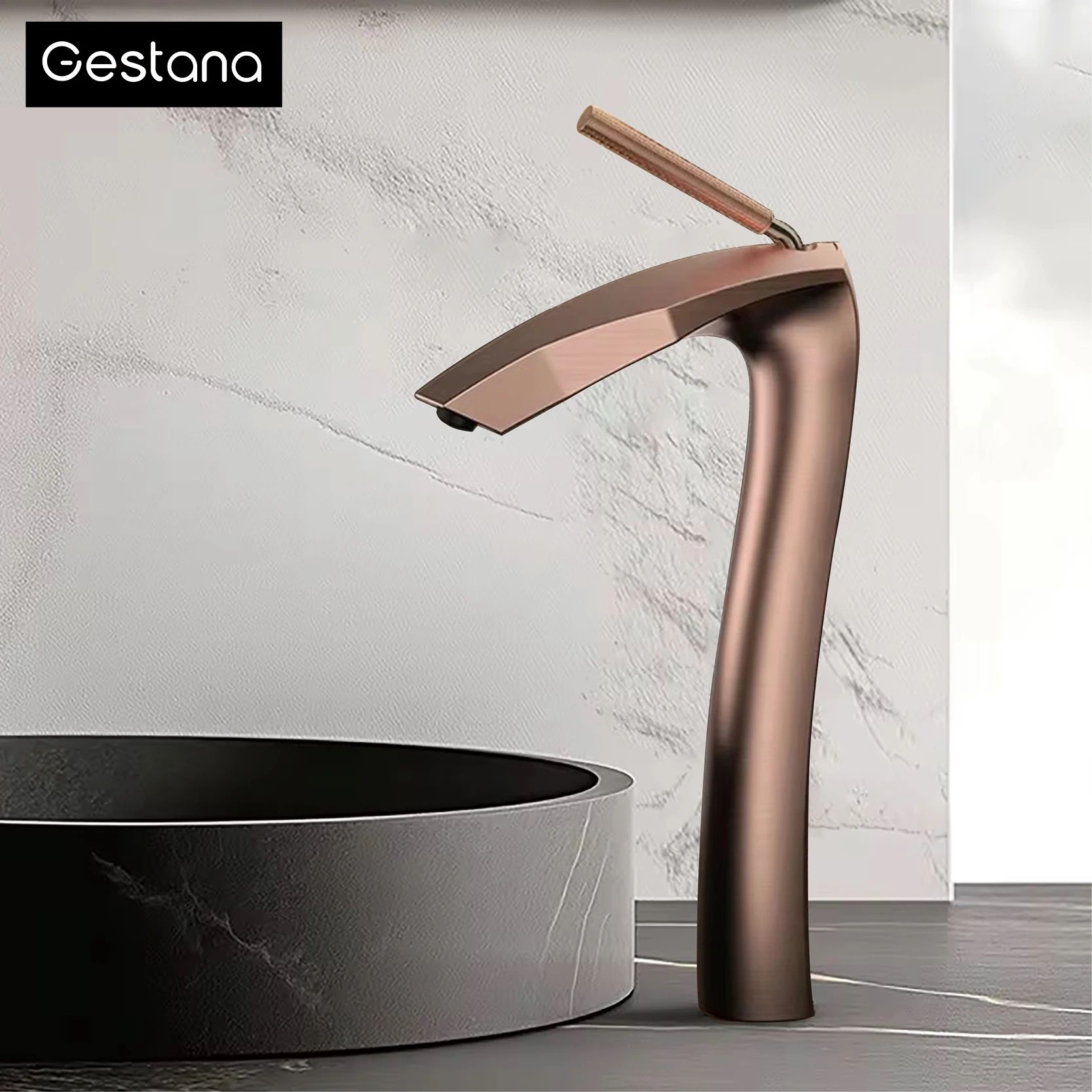Luxury Brushed Gold Basin Faucet matte Black g9 16