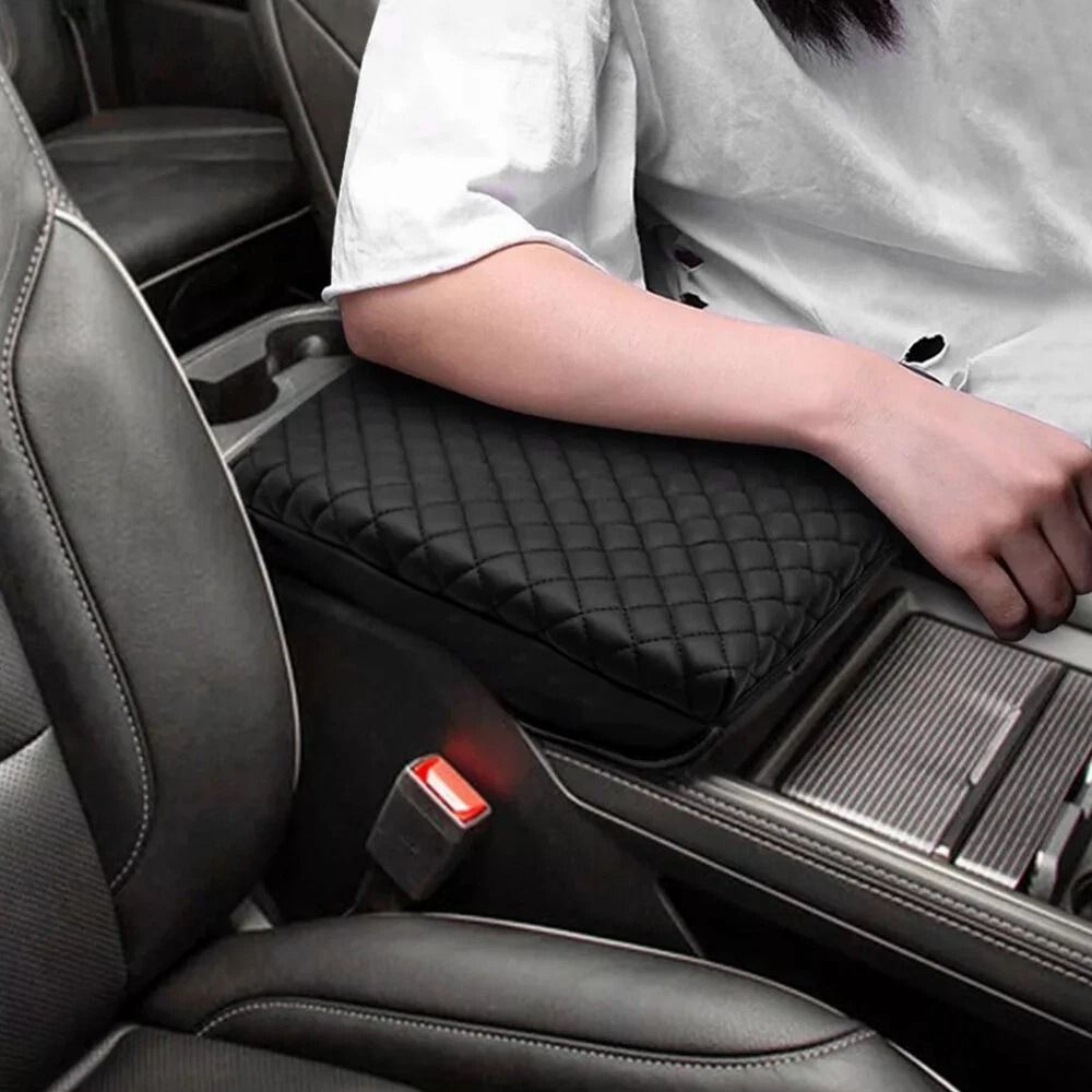 Leather Center Console Lid Armrest Cover, Premium Car Armrest Protector, Durable Leather Console Lid Leather Center Console Lid Armrest Cover, Premium Car Armrest Protector, Durable Leather Console Lid