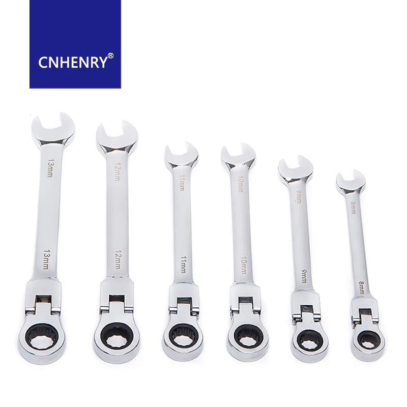 Flex Head Reversible Ratcheting Wrench For Tight Spaces 19 Mm