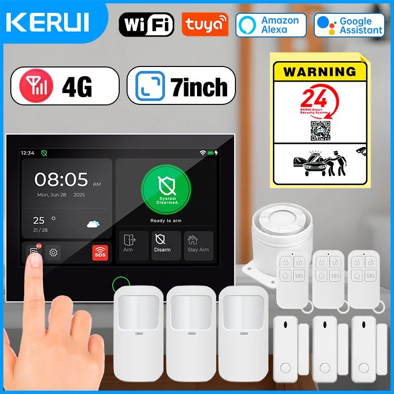 4G WiFi Smart Alarm System kit 4 eu Plug