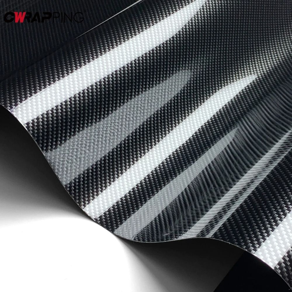 Carbon Fiber Vinyl Wrap Sticker Self Adhesive Waterproof Car Protection Film 9d Carbon Black 50x200 Cm