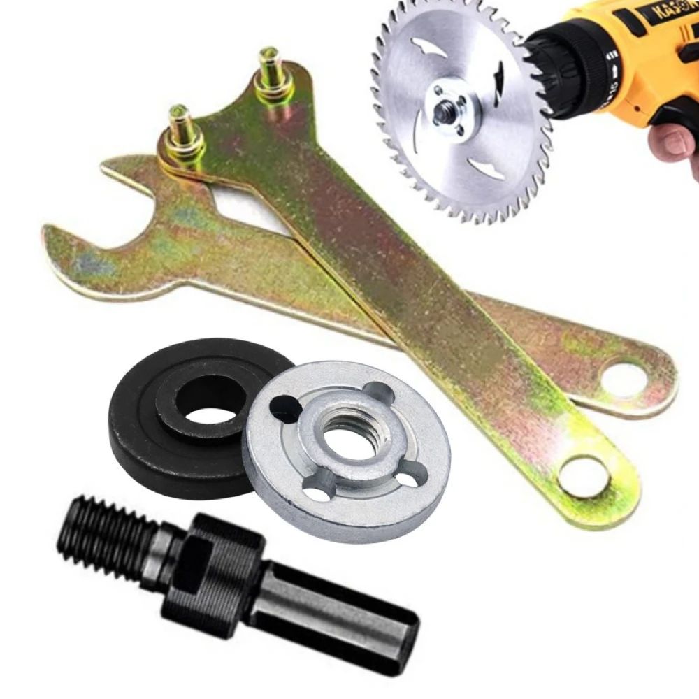 3 8 Inches Drill To Angle Grinder Adapter Rod With Handle Cutting & Polishing Conversion Tool For Metal, Disc & Wheels set D