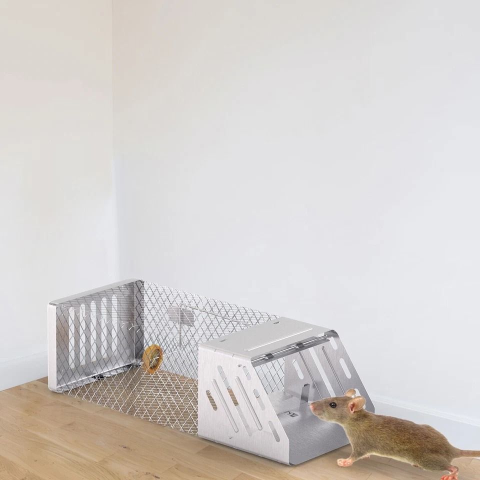 Humane Live Animal Trap, Automatic Rat Trap, Indoor Mouse Cage, Continuous Catching, Safe, Metal Trap For Rodents Humane Live Animal Trap, Automatic Rat Trap, Indoor Mouse Cage, Continuous Catching, Safe, Metal Trap For Rodents