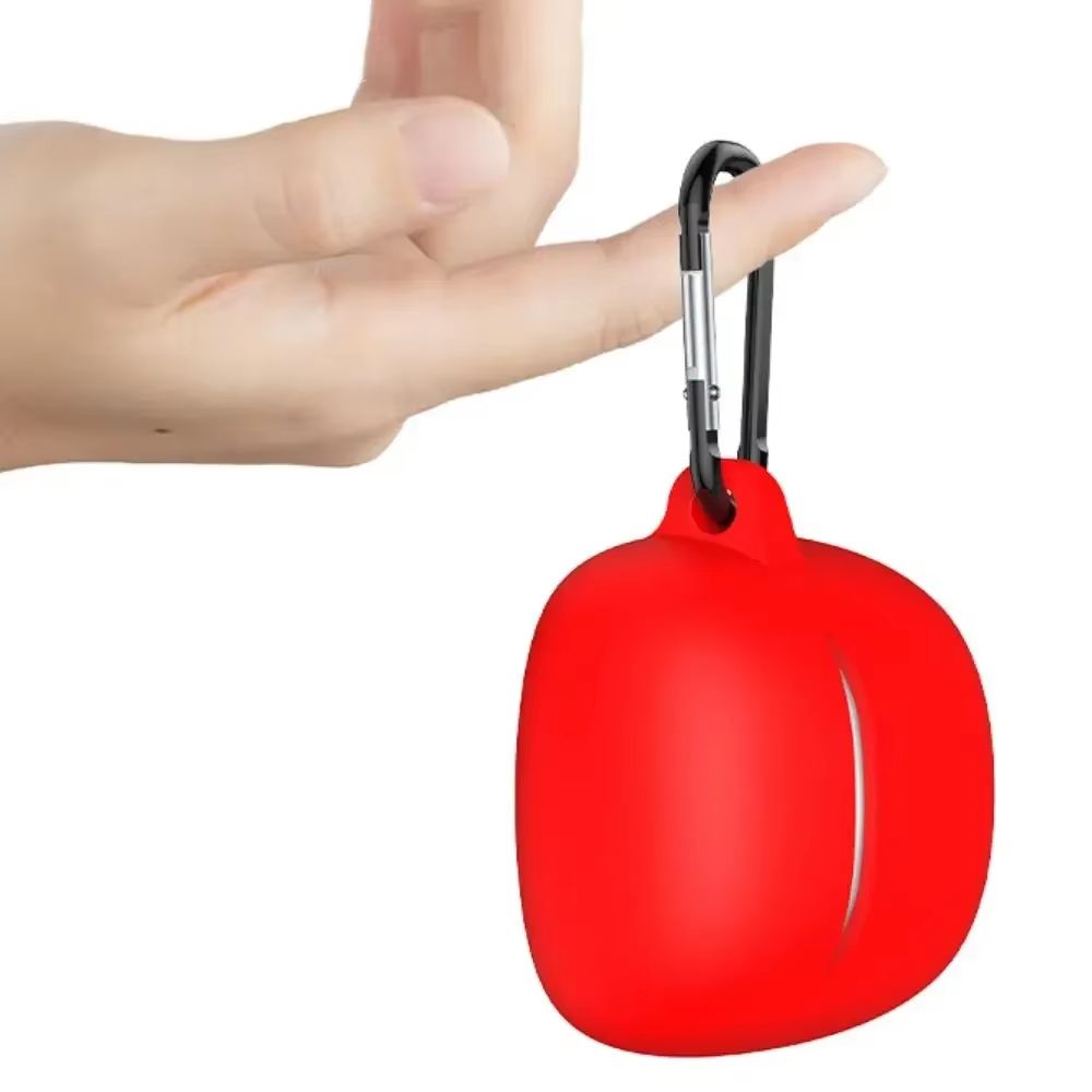 Silicone Shockproof Earphone Case With Anti Drop Protective Cover And Hook For JBL Tune Flex 2 blue