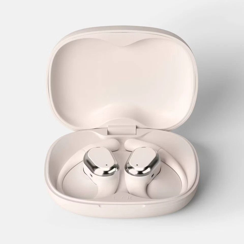 Ear Sport True Wireless Headphones, Stone White, Open Ear Fit, Wireless, Noise Canceling, Mic Ear Sport True Wireless Headphones, Stone White, Open Ear Fit, Wireless, Noise Canceling, Mic