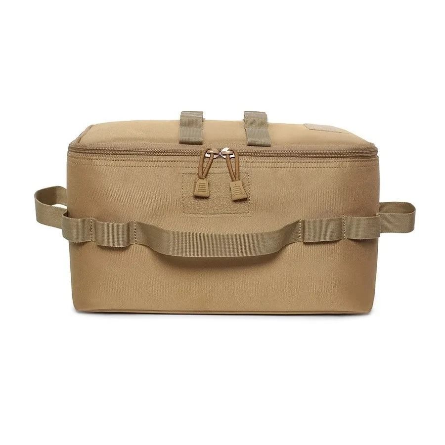 Outdoor Camping Storage Bag Large Capacity Cookware & Gas Tank Organizer army Green