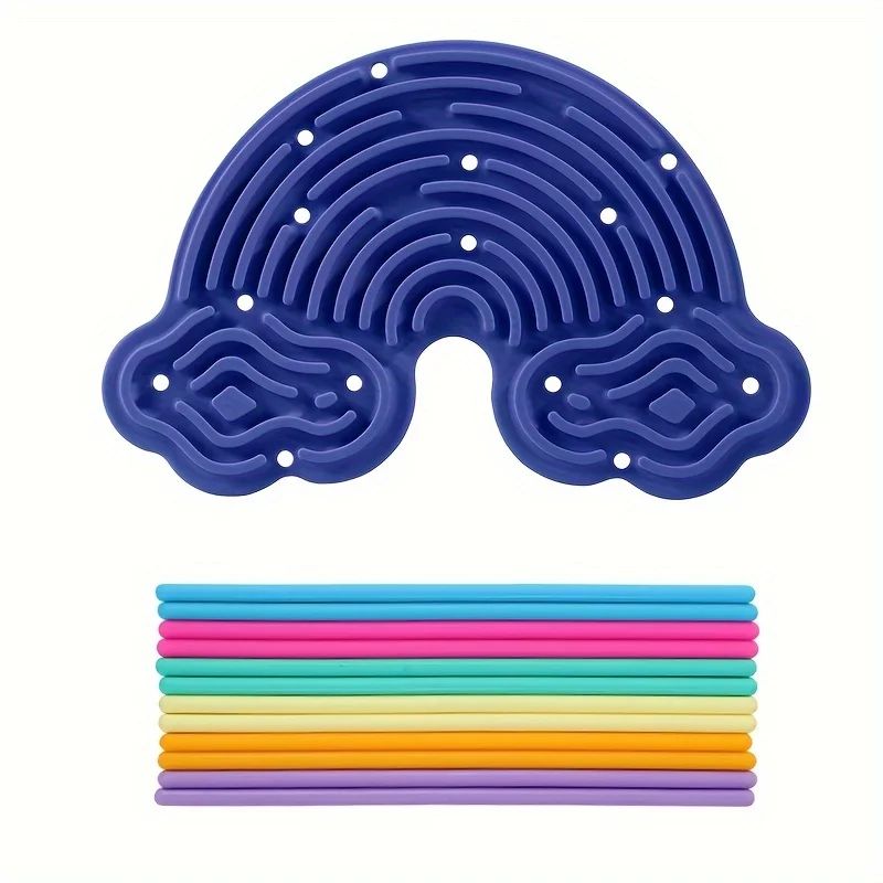 Silicone Sensory Decompression Board Toy sky Blue