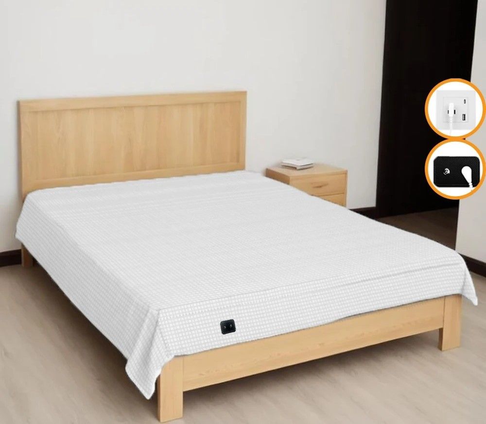 Elite Grounding Silver Fiber Health Protection Sheet grey 38.98 X 79.92